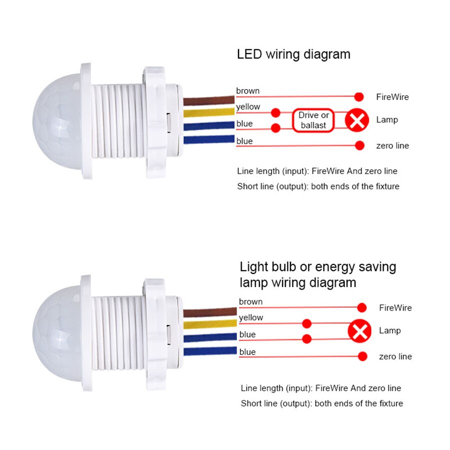Outdoor Lighting Switch - PIR Motion Sensor Detector Smart Switch