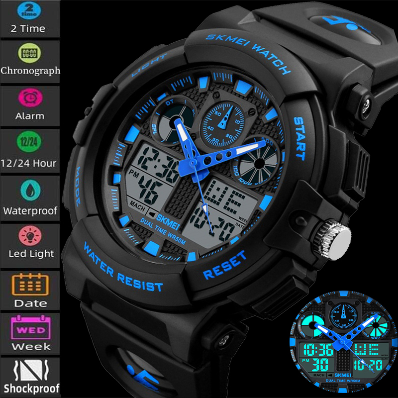 2017 New SKMEI Men Sports Watc - огляд і ціна Outdoor Lighting Zones