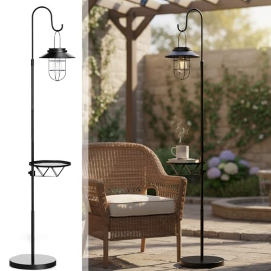 Solar Floor Lamp with Table, 6 - огляд і ціна Outdoor Lighting For Patio