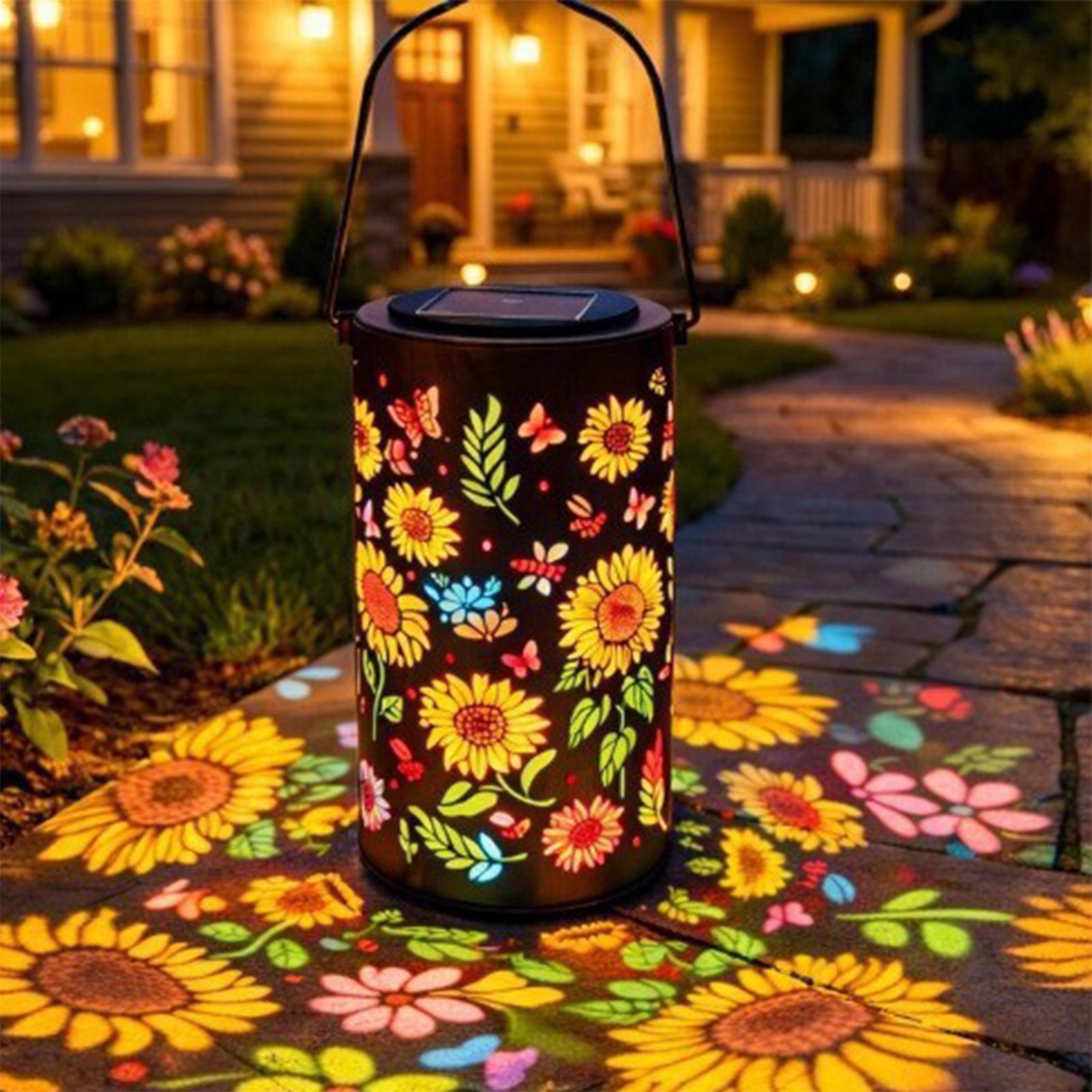 Sunflower Solar Lantern Weathe - огляд і ціна Outdoor Lighting Yard