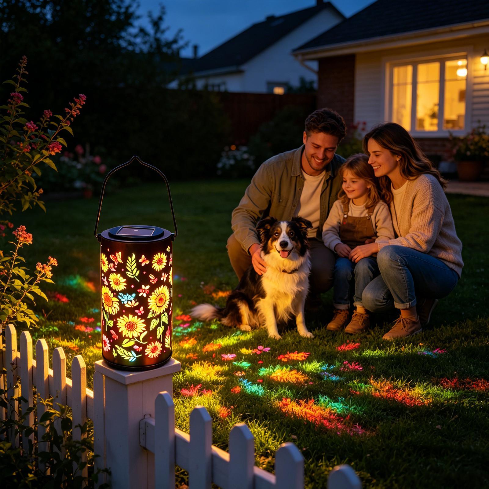 Sunflower Solar Lantern Weathe - огляд і ціна Outdoor Lighting Yard