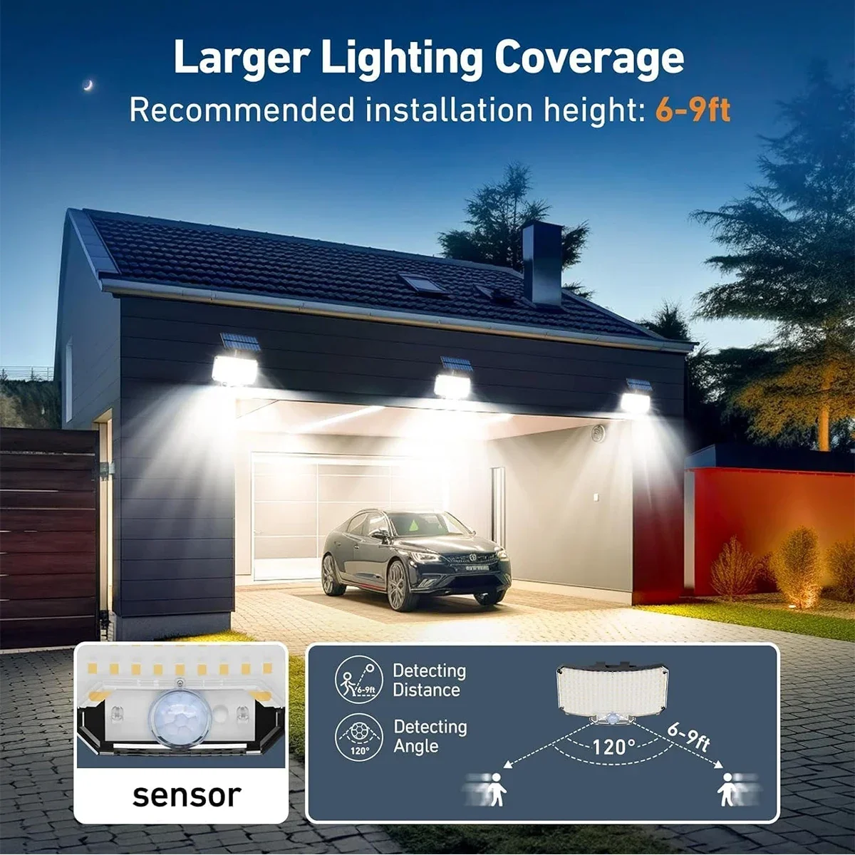 234LED Solar Outdoor Lights Mo - огляд і ціна Outdoor Lighting For Patio