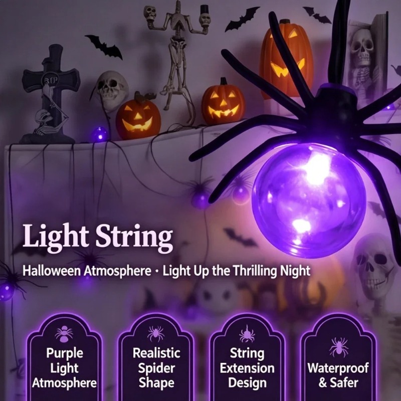 Battery Powered Spider LED Str - огляд і ціна Outdoor Lighting Yard