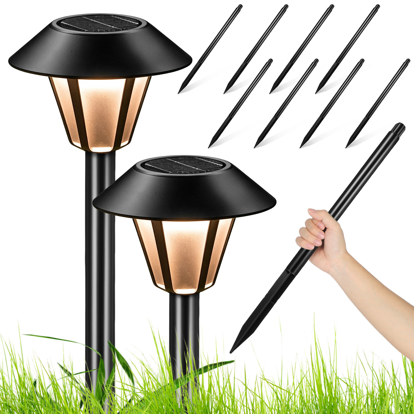 8Set Solar Light Stakes Outdoo - огляд і ціна Outdoor Lighting Yard