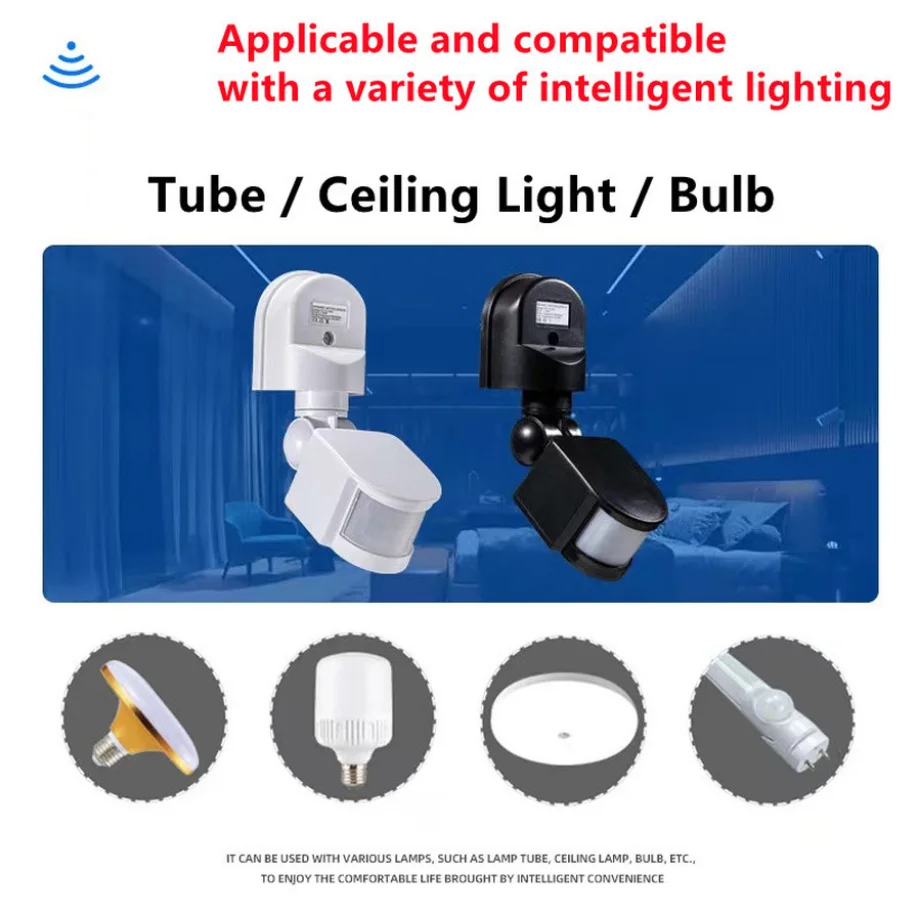 LED Light Motion Sensor 85-265 - огляд і ціна Outdoor Lighting Timer Switch