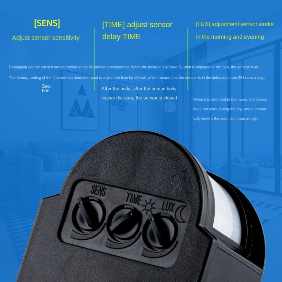 LED Light Motion Sensor 85-265 - огляд і ціна Outdoor Lighting Timer Switch