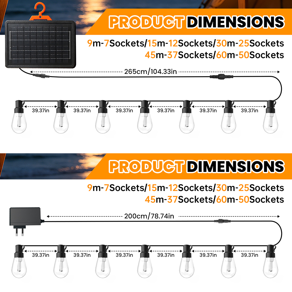 Waterproof LED Globe String Li - огляд і ціна Outdoor Lighting Socket