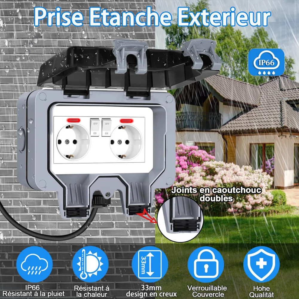 European-Style Outdoor Socket  - огляд і ціна Outdoor Lighting Socket