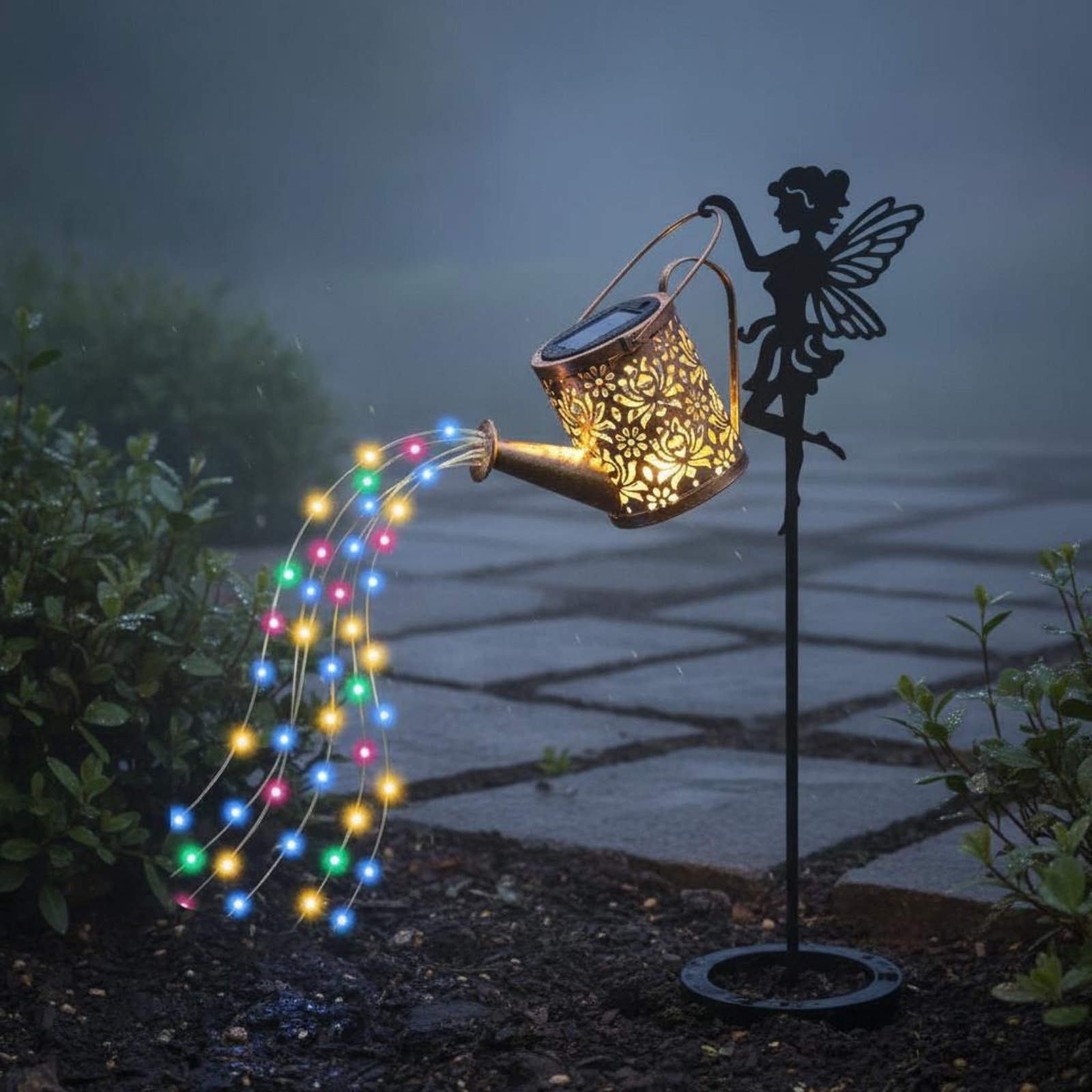 Solar Fairy Watering Can Light - огляд і ціна Outdoor Lighting Yard