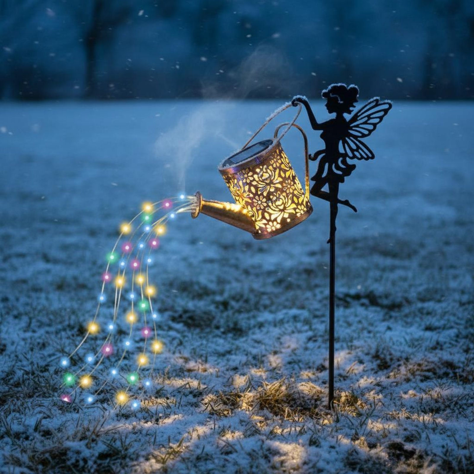 Solar Fairy Watering Can Light - огляд і ціна Outdoor Lighting Yard