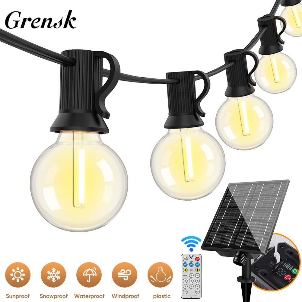 7.6M 18M 30M LED Solar String  - огляд і ціна Outdoor Lighting Socket
