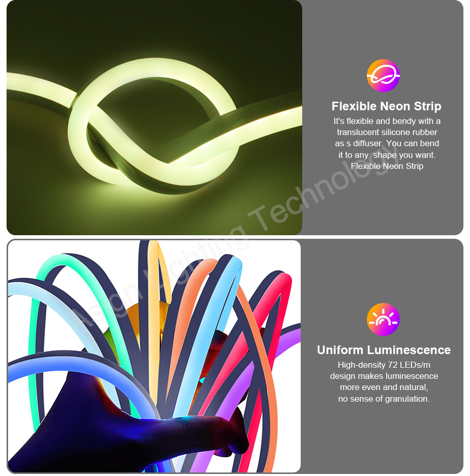 220V RGB LED Neon Strip with E - огляд і ціна Outdoor Lighting Timer Switch