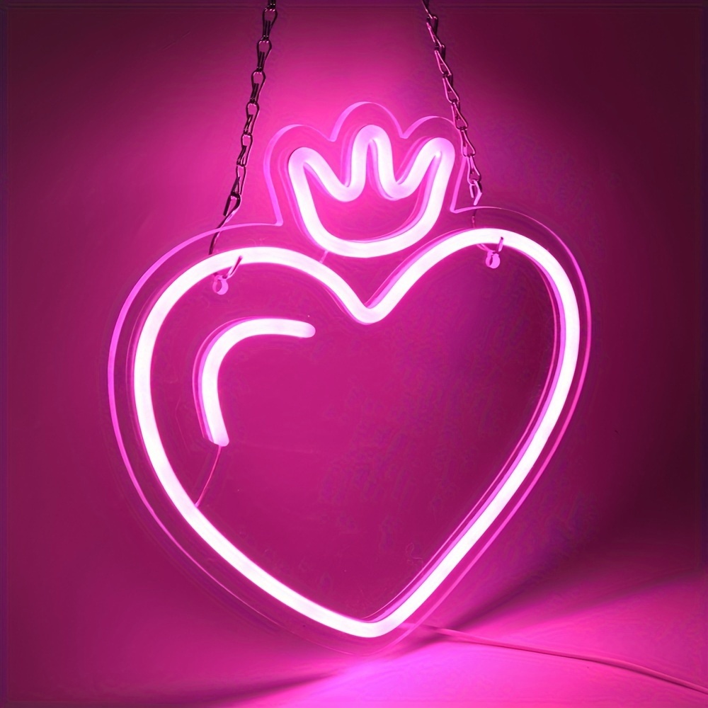 LED Heart Crown Neon Sign, Pin - огляд і ціна Outdoor Lighting Options