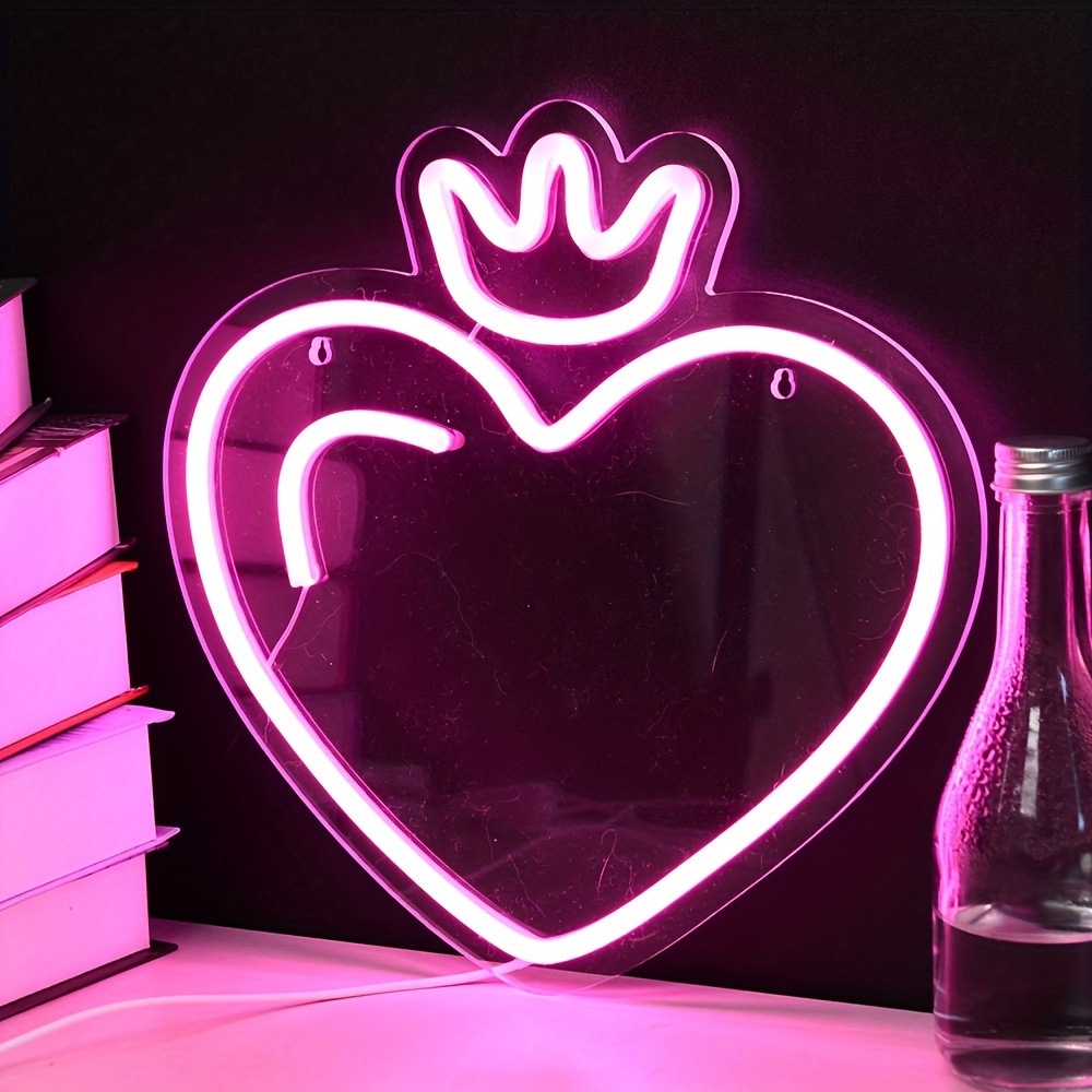 LED Heart Crown Neon Sign, Pin - огляд і ціна Outdoor Lighting Options