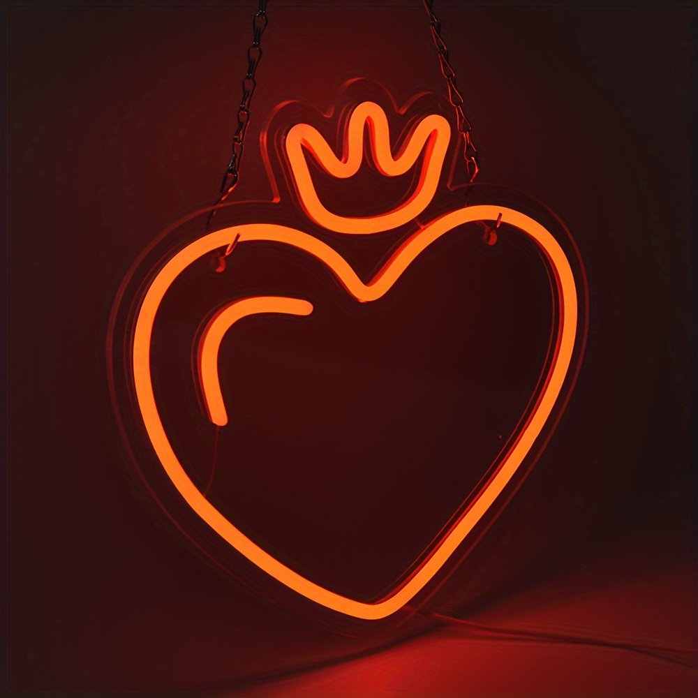 LED Heart Crown Neon Sign, Pin - огляд і ціна Outdoor Lighting Options