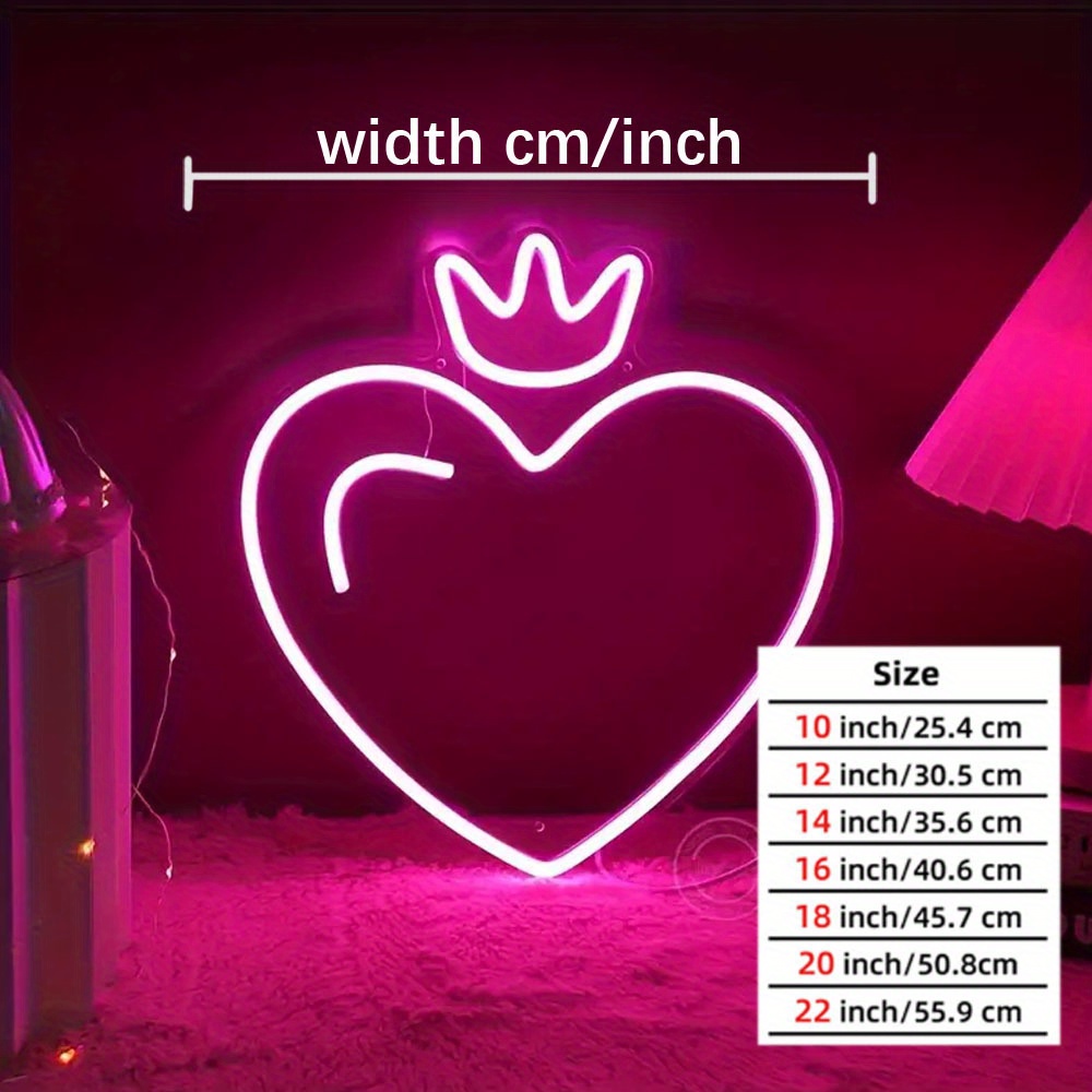 LED Heart Crown Neon Sign, Pin - огляд і ціна Outdoor Lighting Options