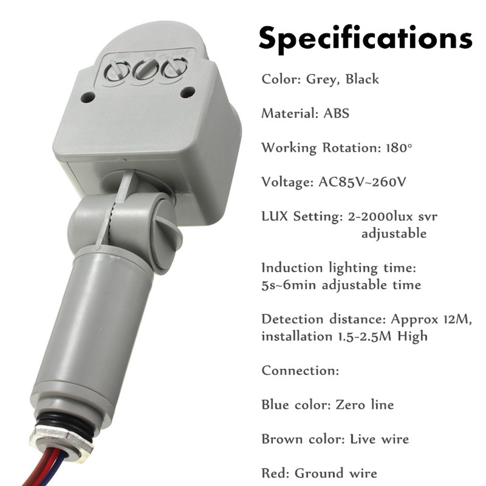 Motion Sensor 220V 12V Motion  - огляд і ціна Outdoor Lighting Timer Switch