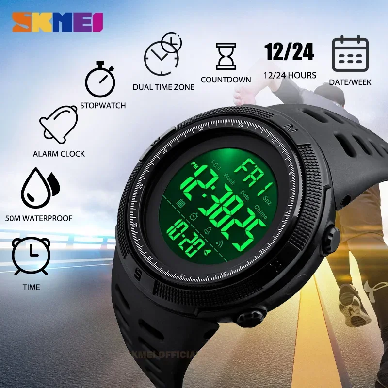 SKMEI 1251 5Bar Waterproof Dig - огляд і ціна Outdoor Lighting Zones