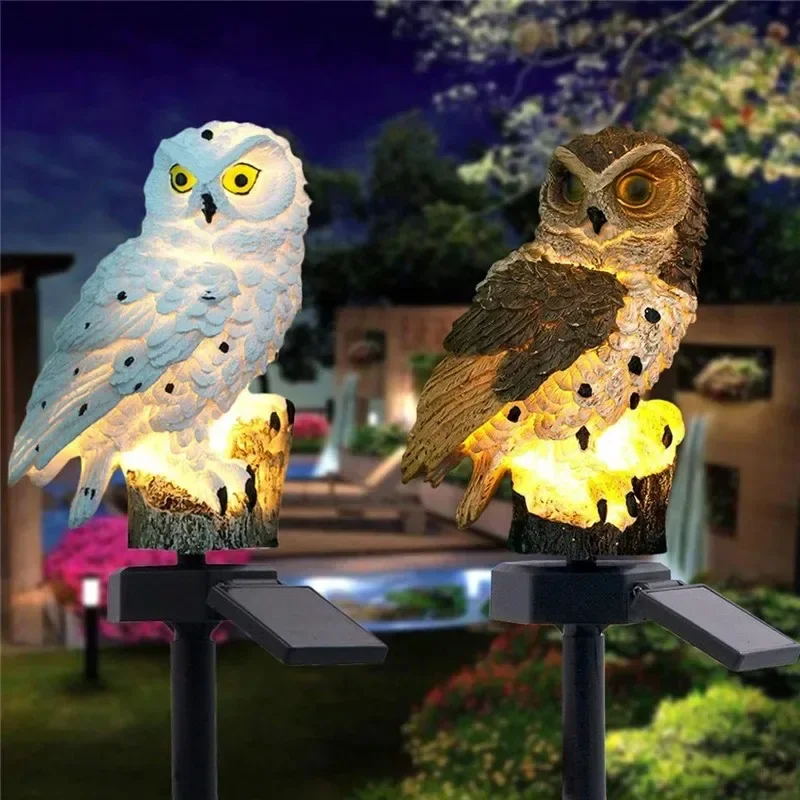 Solar Owl Statue Garden Light  - огляд і ціна Outdoor Lighting Yard