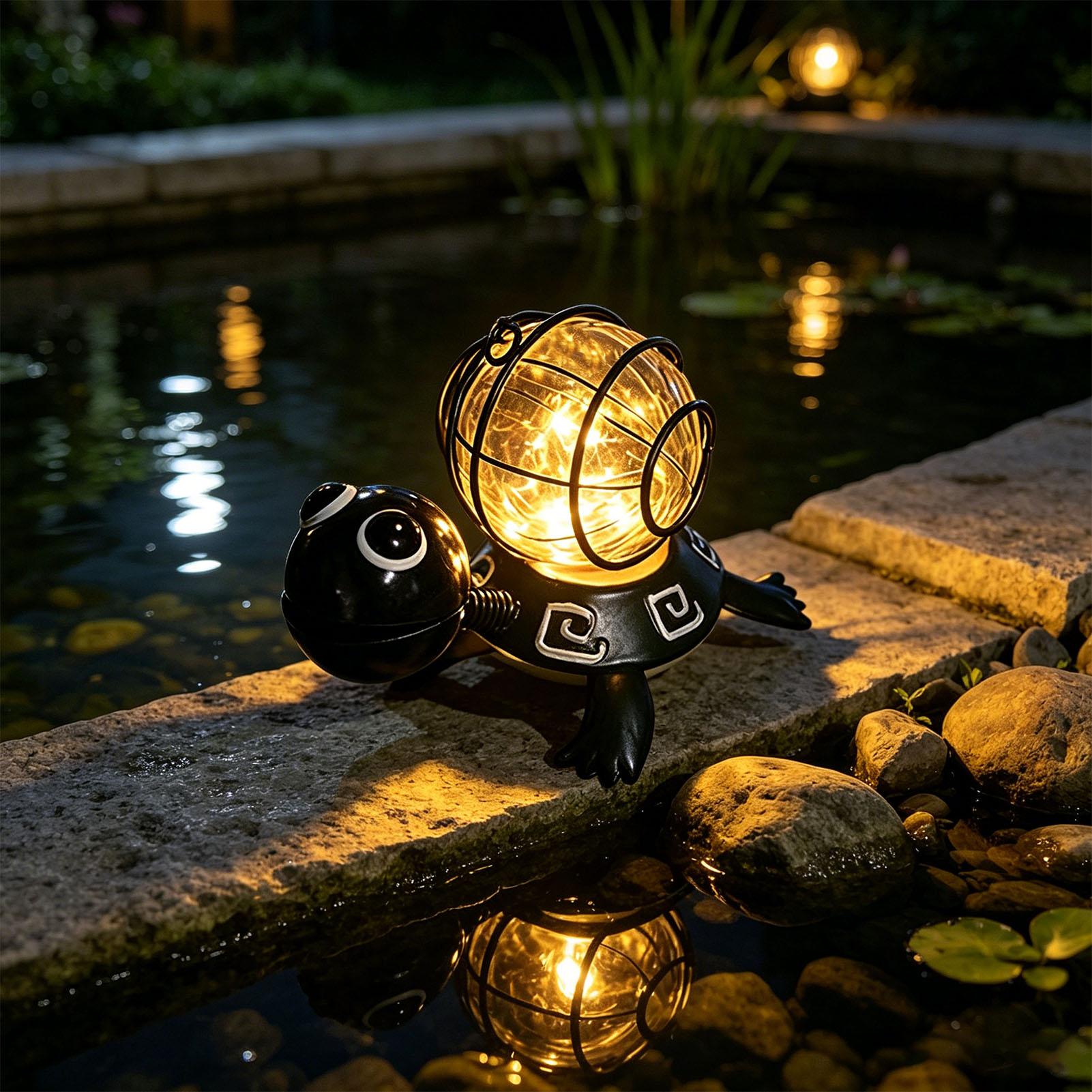 Turtle Solar Lights Outdoor Ga - огляд і ціна Outdoor Lighting Yard
