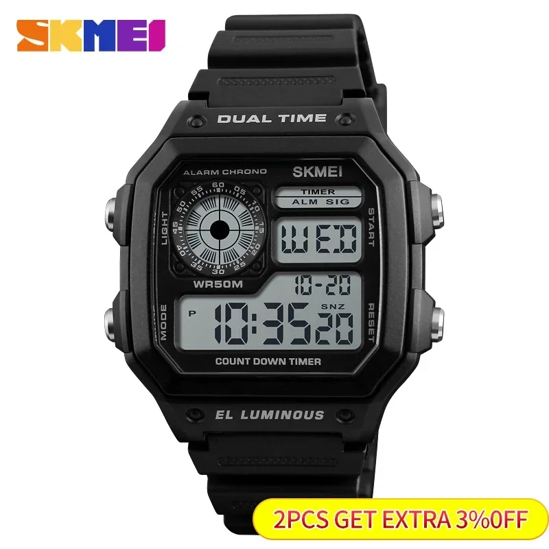 SKMEI 1299 Fashion Men PU Stra - огляд і ціна Outdoor Lighting Zones