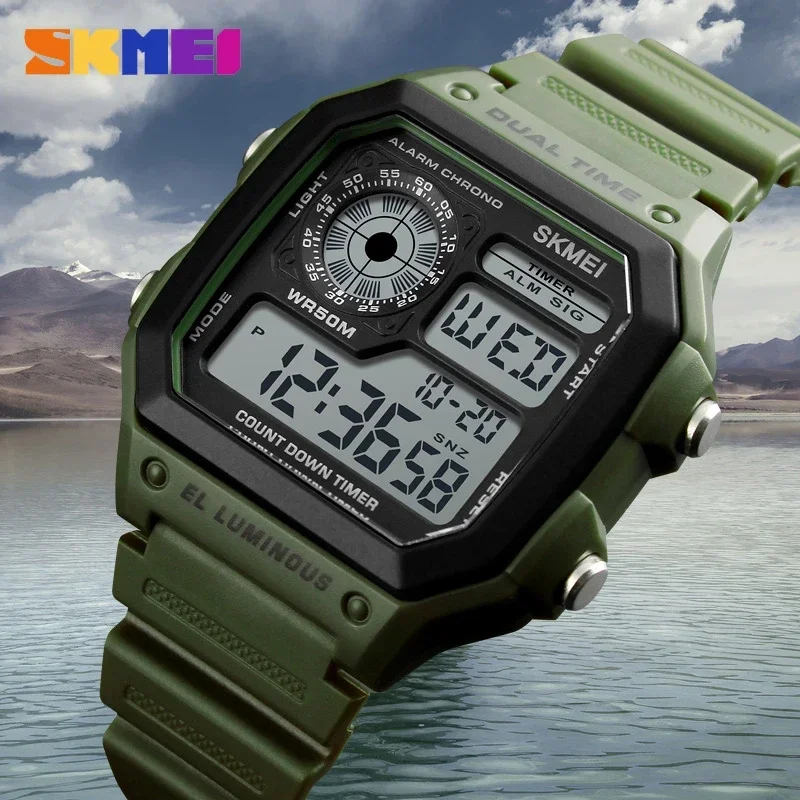 SKMEI 1299 Fashion Men PU Stra - огляд і ціна Outdoor Lighting Zones
