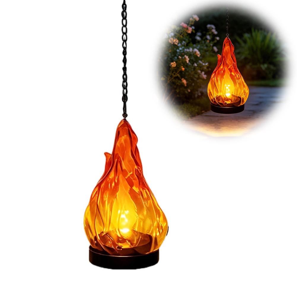 Solar Flame Hanging Lantern Li - огляд і ціна Outdoor Lighting Yard