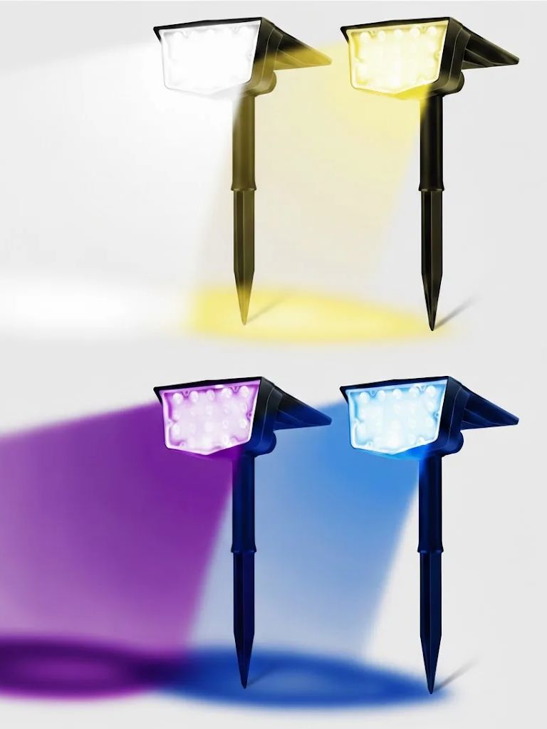 2Pcs Solar Outdoor Spot Lights - огляд і ціна Outdoor Lighting Switch