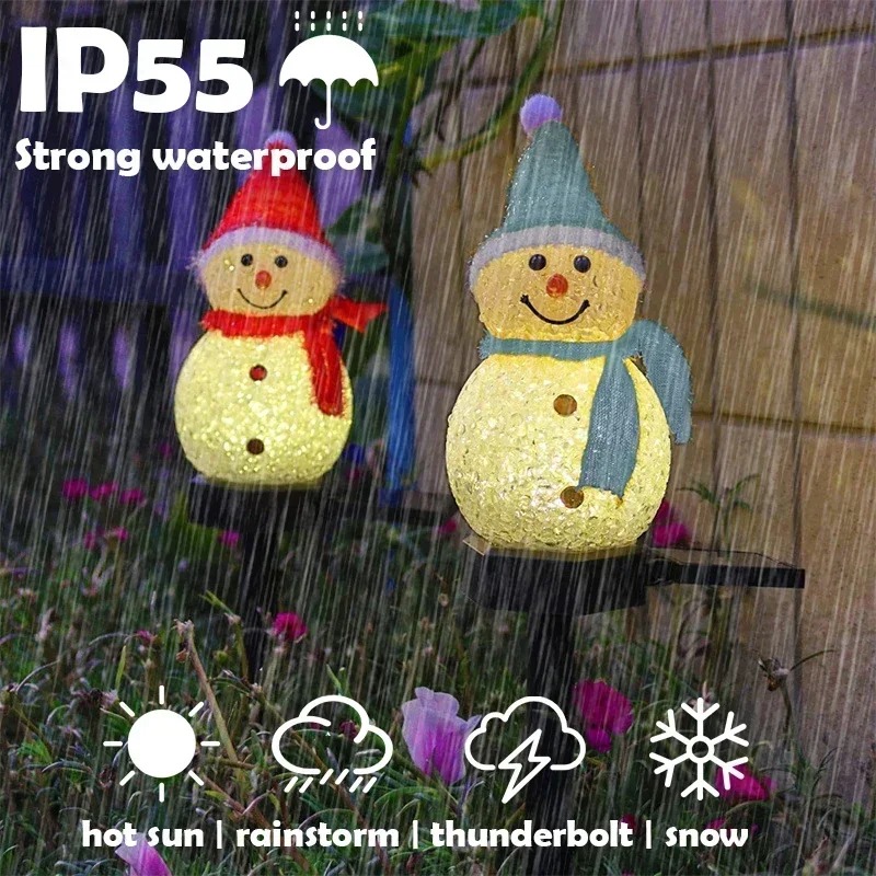 Christmas Snowman Solar Garden - огляд і ціна Outdoor Lighting Yard