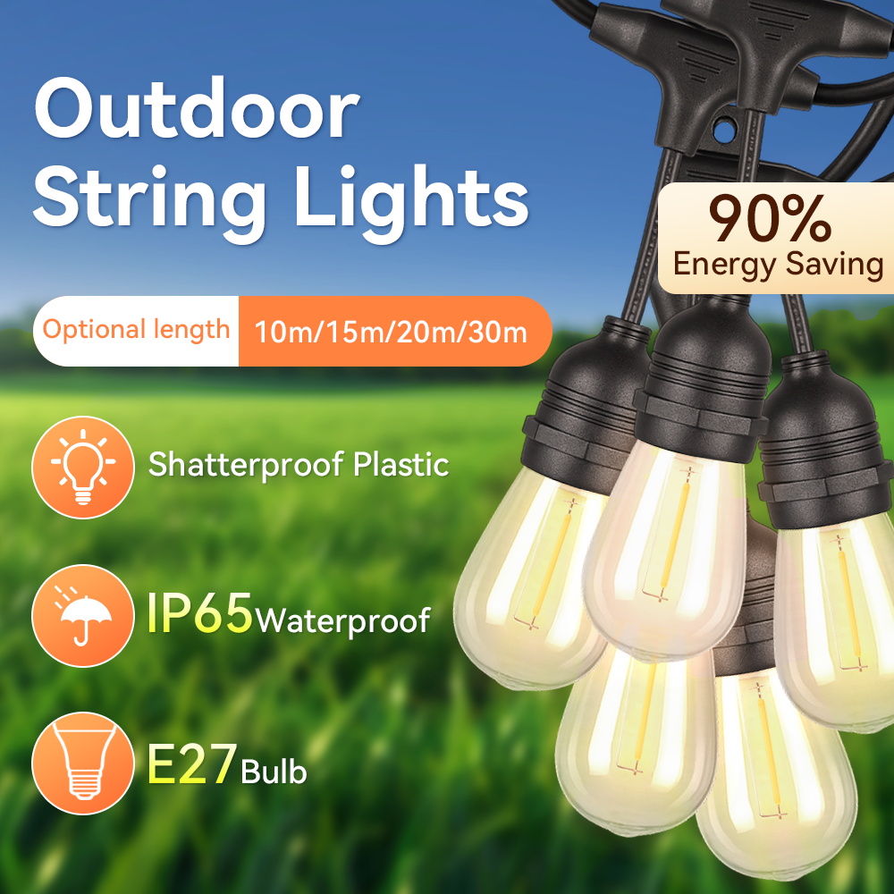 E27 Outdoor String Lights LED  - огляд і ціна Outdoor Lighting Socket